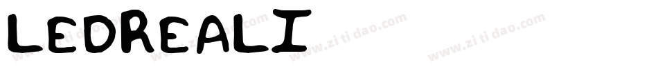 LEDREALI字体转换