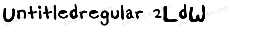 Untitledregular-2LdW字体转换
