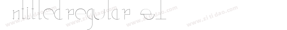 Untitledregular-z1KX字体转换