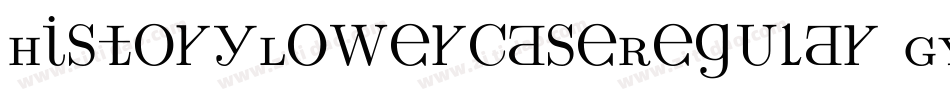 HistoryLowercaseRegular-GYrO字体转换