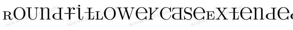RoundfitLowercaseExtended-a1vg字体转换