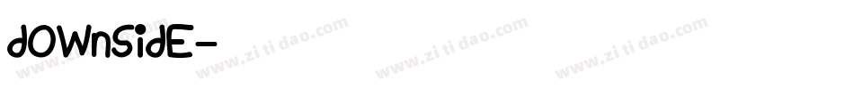 Downside字体转换