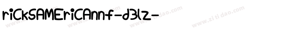 Ricksamericannf-d3lZ字体转换