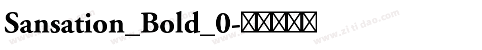 Sansation_Bold_0字体转换