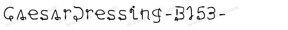 CaesarDressing-B153字体转换