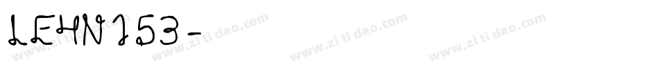 LEHN153字体转换