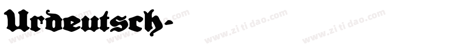 Urdeutsch字体转换
