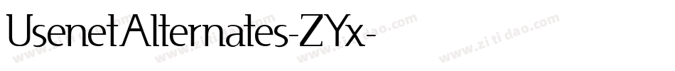 UsenetAlternates-ZYx字体转换