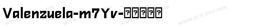 Valenzuela-m7Yv字体转换