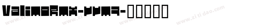 ValimoRmx-vvm7字体转换