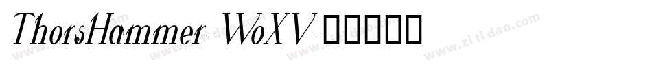 ThorsHammer-WoXV字体转换