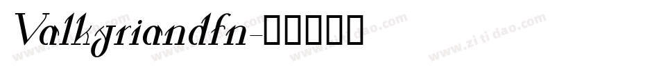 Valkyriandfn字体转换
