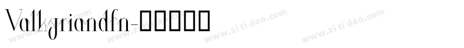 Valkyriandfn字体转换