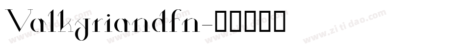Valkyriandfn字体转换