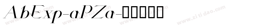AbExp-aPZa字体转换