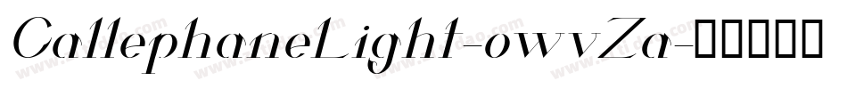 CallephaneLight-owvZa字体转换