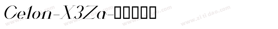 Celon-X3Za字体转换