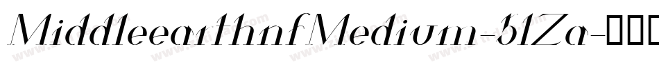 MiddleearthnfMedium-5lZa字体转换