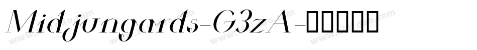 Midjungards-G3zA字体转换 Midjungards-G3zA字体转换
