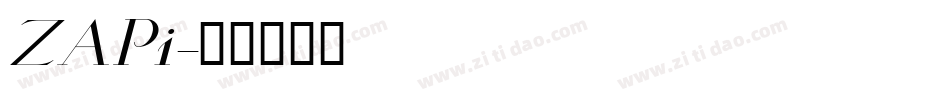 ZAPi字体转换