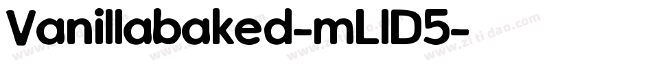 Vanillabaked-mLlD5字体转换