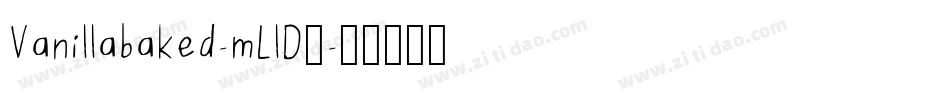 Vanillabaked-mLlD5字体转换