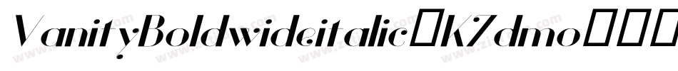VanityBoldwideitalic-K7dmo字体转换