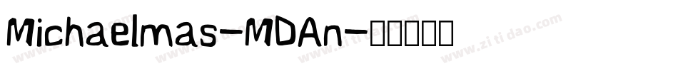 Michaelmas-MDAn字体转换
