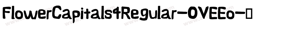 FlowerCapitals4Regular-OVEEo字体转换