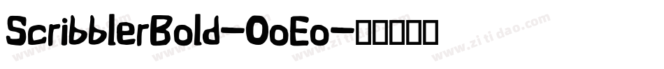 ScribblerBold-OoEo字体转换
