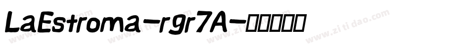 LaEstroma-rgr7A字体转换