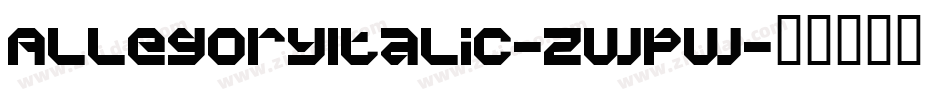 AllegoryItalic-zWpw字体转换