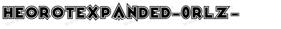 HeorotExpanded-0RLz字体转换
