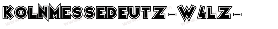 KolnMesseDeutz-W4Lz字体转换
