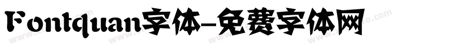 Fontquan字体字体转换