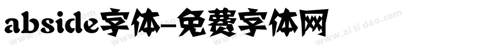 abside字体字体转换