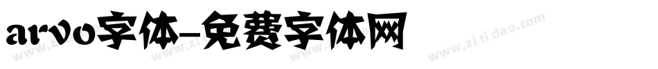 arvo字体字体转换