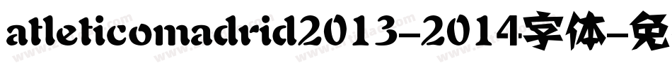 atleticomadrid2013-2014字体字体转换