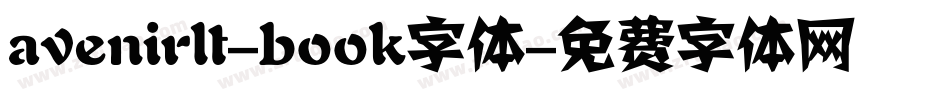 avenirlt-book字体字体转换
