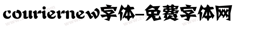 couriernew字体字体转换