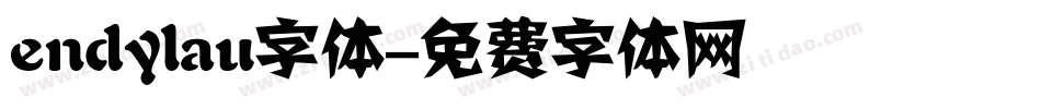 endylau字体字体转换