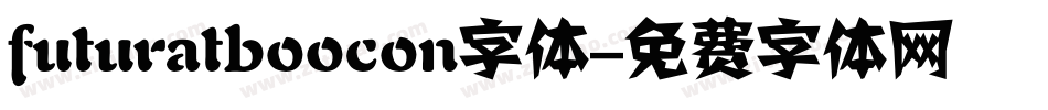 futuratboocon字体字体转换