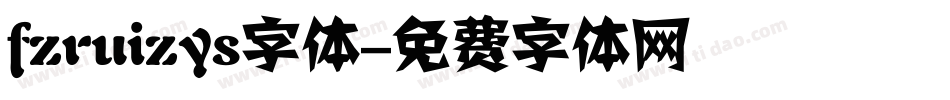 fzruizys字体字体转换