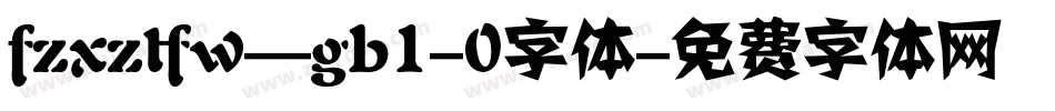 fzxztfw--gb1-0字体字体转换