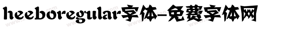 heeboregular字体字体转换
