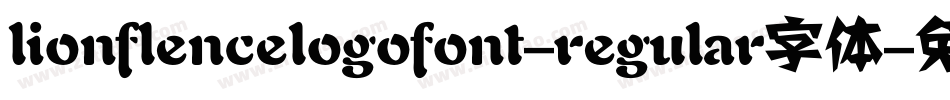 lionflencelogofont-regular字体字体转换