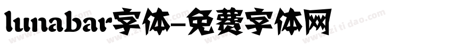 lunabar字体字体转换
