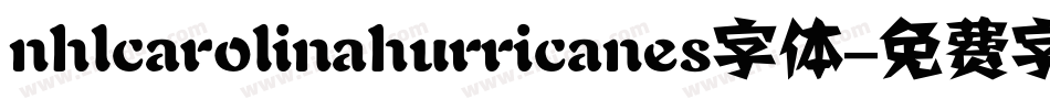 nhlcarolinahurricanes字体字体转换
