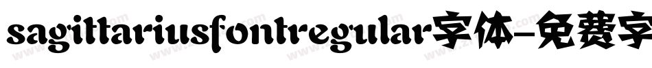 sagittariusfontregular字体字体转换
