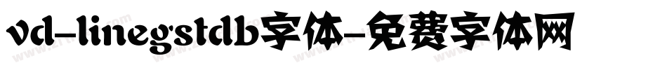 vd-linegstdb字体字体转换